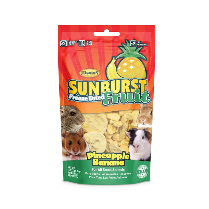 Photo of Higgins Premium Pet Foods-Higgins Sunburst Pineapple Banana Freeze Dried Fruit for Small Animals-(.5 oz) [8 count]-from Pet Wish Pros