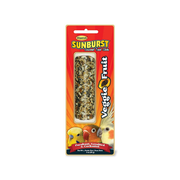 Photo of Higgins Premium Pet Foods-Higgins Sunburst Veggie Fruit Gourmet Treat Sticks for Parakeets Lovebirds & Cockatiels-3 oz-from Pet Wish Pros