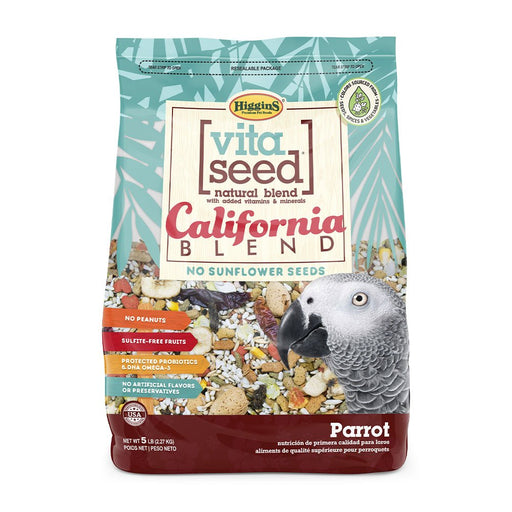 Photo of Higgins Premium Pet Foods-Higgins Vita Seed Natural Seed Blend & California Blend Parrots Food-5 lb-from Pet Wish Pros