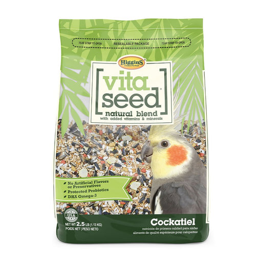 Photo of Higgins Premium Pet Foods-Higgins Vita Seed Natural Seed Blend Cockatiels Food-2.5 lb-from Pet Wish Pros