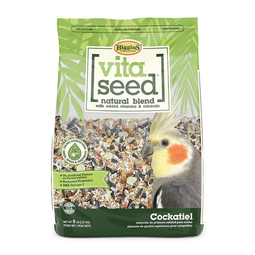 Photo of Higgins Premium Pet Foods-Higgins Vita Seed Natural Seed Blend Cockatiels Food-5 lb-from Pet Wish Pros