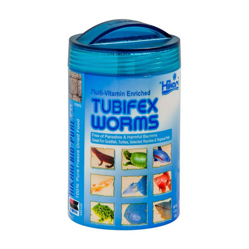 Photo of Hikari-Hikari Bio-Pure Tubifex Worms Freeze-Dried Fish Food-0.78 oz-from Pet Wish Pros