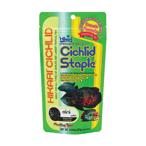 Photo of Hikari-Hikari Cichlid Staple Mini Fish Pellets-2 oz-Mini Pellet-from Pet Wish Pros
