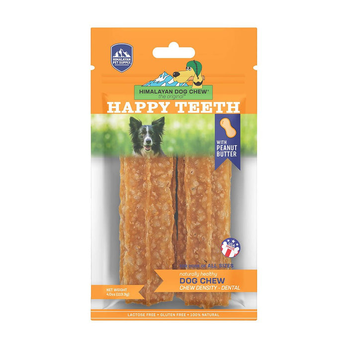 Photo of Himalayan Pet Supplies-Himalayan Dog Chew Happy Teeth Dog Chew-Peanut Butter-2 count-from Pet Wish Pros