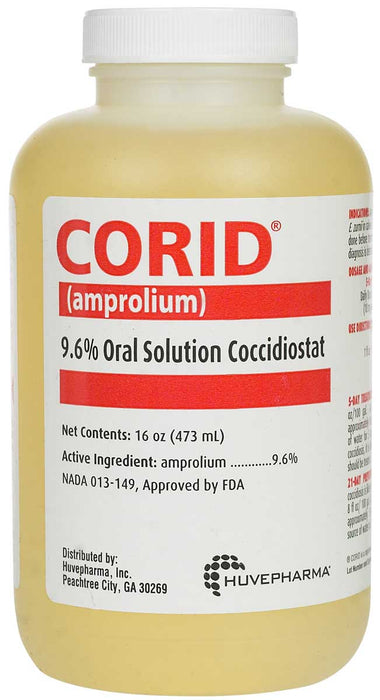 Photo of Huvepharma-Corid (amprolium) 9.6% Solution-16 oz-from Pet Wish Pros