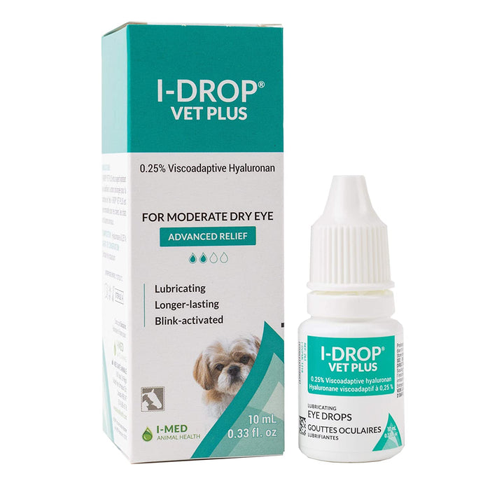 Photo of I-Med Pharmaceuticals-I-Drop Vet Plus Eye Drops for Moderate Dry Eye-10 mL-from Pet Wish Pros