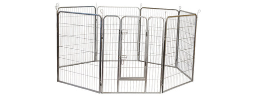 Photo of Iconic Pet-Heavy Duty Metal Tube pen Pet Dog Exercise and Training Playpen-24"-from Pet Wish Pros