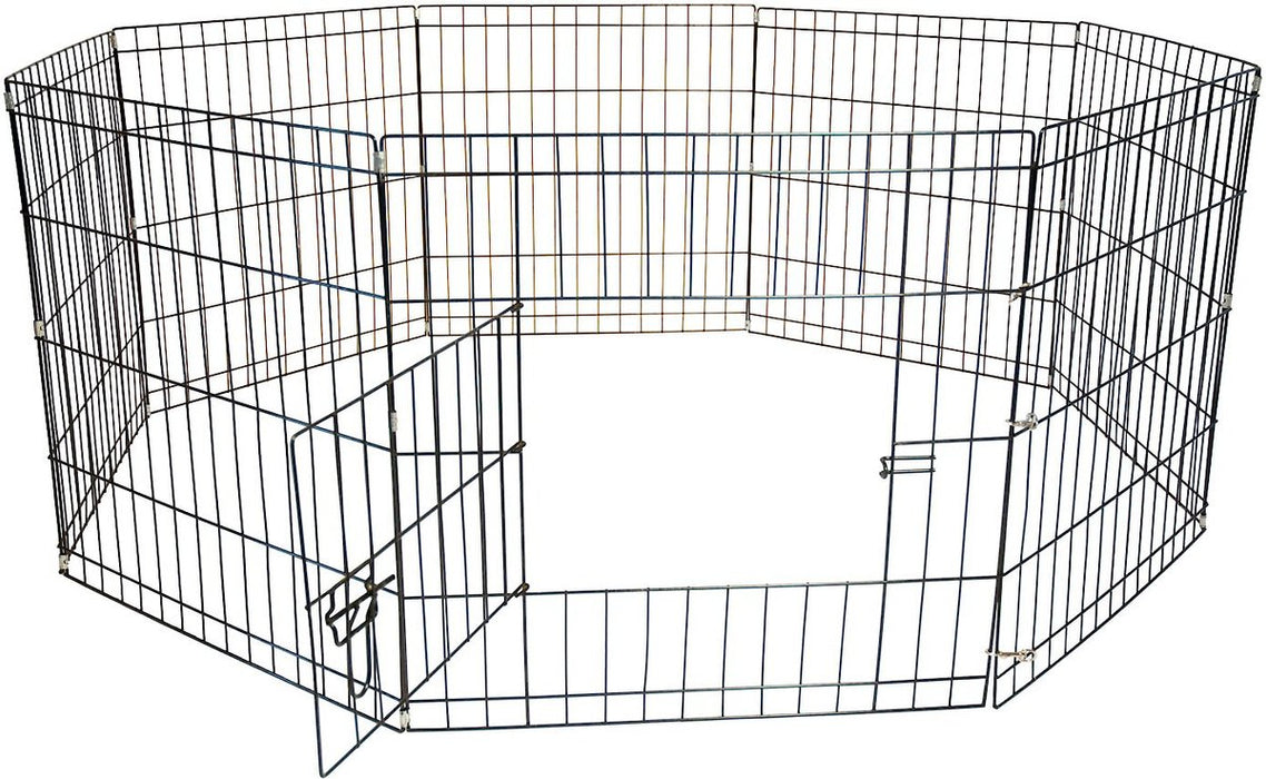 Photo of Iconic Pet-Octagon Eight Panel Portable (Foldable) Pet Dog Cat Wire Pen-24"-from Pet Wish Pros