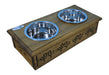 Photo of Iconic Pet-Sassy Paws Wooden Pet Double Diner with Stainless Steel Bowls-from Pet Wish Pros