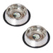 Photo of Iconic Pet-Stainless Steel Non-Skid Pet Bowl for Dog or Cat-1 cup-2 pack-from Pet Wish Pros