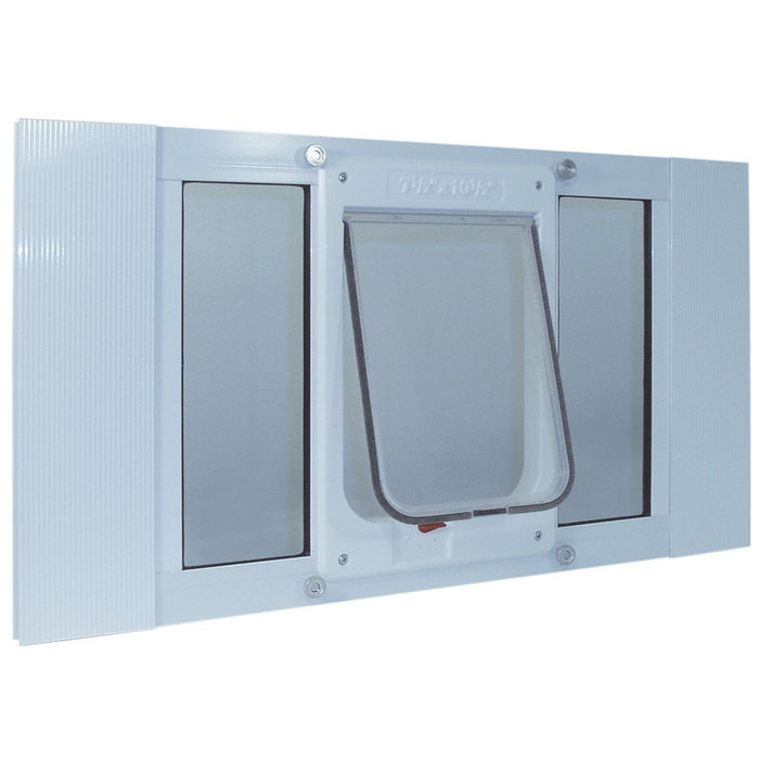 Photo of Ideal Pet Products-Ideal Pet Products Aluminum Sash ChubbyKat Flap Pet Door-1.25 in x 23 in x 10.75 in-from Pet Wish Pros