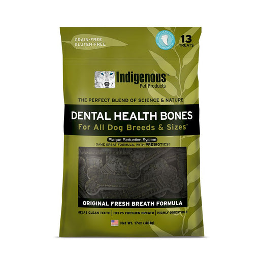 Photo of Indigenous Pet Products-Indigenous Grain-Free Dental Health Bones for Dogs-Original-13 count-from Pet Wish Pros