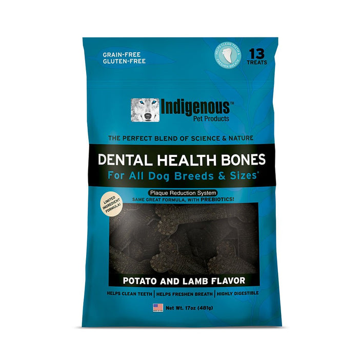 Photo of Indigenous Pet Products-Indigenous Grain-Free Dental Health Bones for Dogs-Potato & Lamb-40 count-from Pet Wish Pros