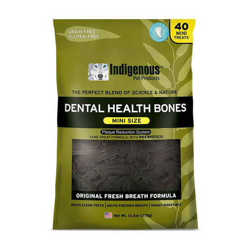 Photo of Indigenous Pet Products-Indigenous Grain-Free Mini Dental Health Bones for Dogs-Original-40 count-from Pet Wish Pros