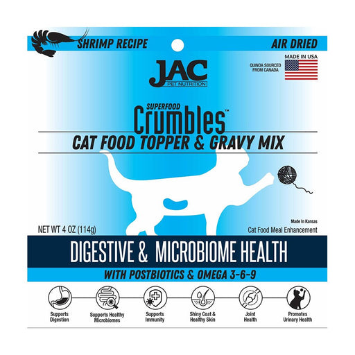 Photo of JAC Pet Nutrition-Air Dried Superfood Crumbles Cat Food Topper-Shrimp-4 oz-from Pet Wish Pros