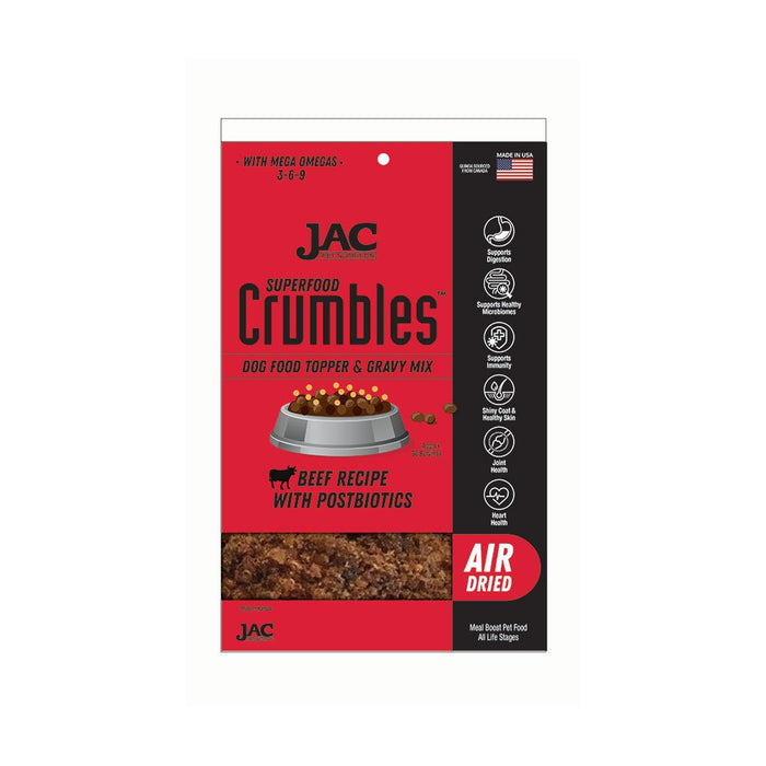 Photo of JAC Pet Nutrition-Air Dried Superfood Crumbles Dog Food Topper-Beef-14 oz-from Pet Wish Pros