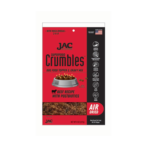 Photo of JAC Pet Nutrition-Air Dried Superfood Crumbles Dog Food Topper-Beef-8 oz-from Pet Wish Pros