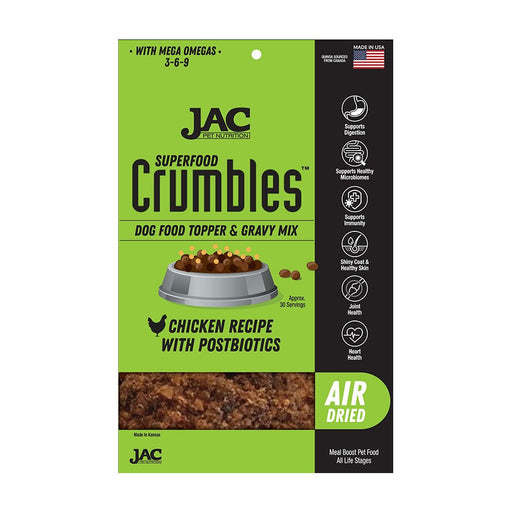 Photo of JAC Pet Nutrition-Air Dried Superfood Crumbles Dog Food Topper-Chicken-14 oz-from Pet Wish Pros