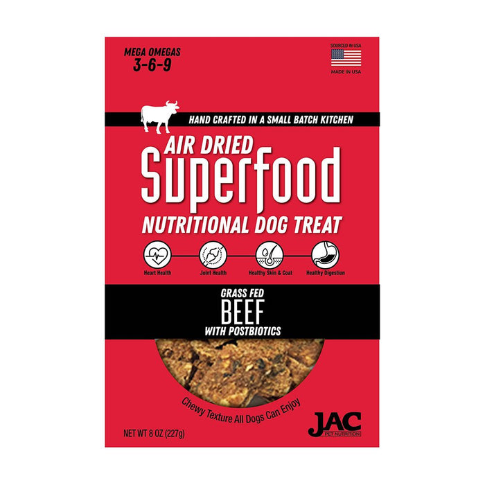 Photo of JAC Pet Nutrition-Air Dried Superfood Nutritional Dog Treat-Beef-8 oz-from Pet Wish Pros