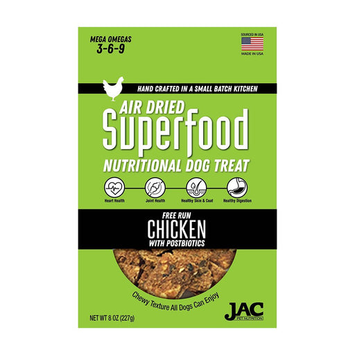 Photo of JAC Pet Nutrition-Air Dried Superfood Nutritional Dog Treat-Chicken-8 oz-from Pet Wish Pros