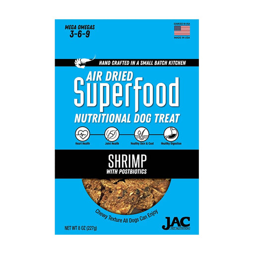 Photo of JAC Pet Nutrition-Air Dried Superfood Nutritional Dog Treat-Shrimp-8 oz-from Pet Wish Pros