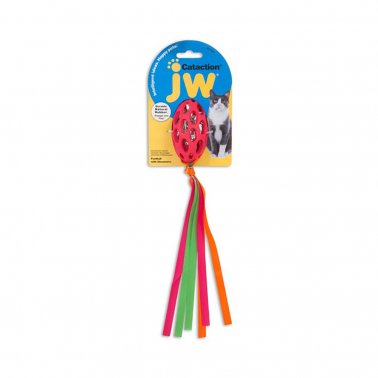 Photo of JW Pet Company-JW Cataction Feather Cat Toy-Football with Streamers-from Pet Wish Pros