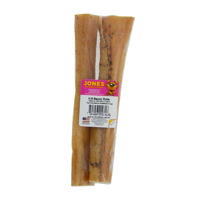 Photo of Jones Natural Chews-Jones Natural Chews K9 Bacon Roll for Dogs-Small-2 count-from Pet Wish Pros