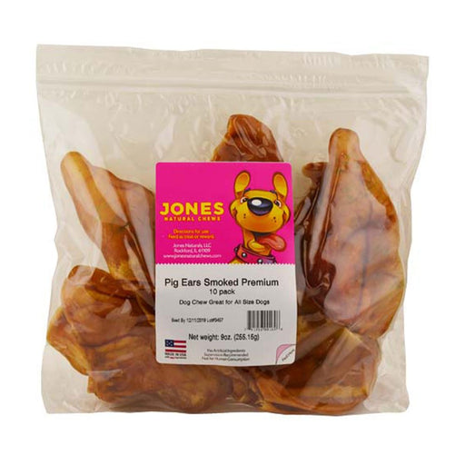 Photo of Jones Natural Chews-Jones Natural Chews Pig Ears Dog Chews-10 count-from Pet Wish Pros