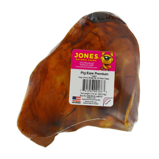 Photo of Jones Natural Chews-Jones Natural Chews Premium Pig Ears Dog Chews-Pack of 1-from Pet Wish Pros