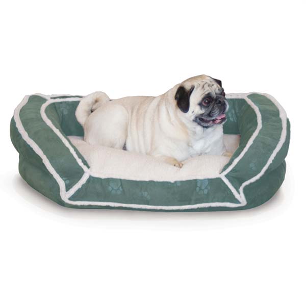 Photo of K&H Pet Products-K&H Pet Products Deluxe Bolster Couch Pet Bed-Small-Green-from Pet Wish Pros