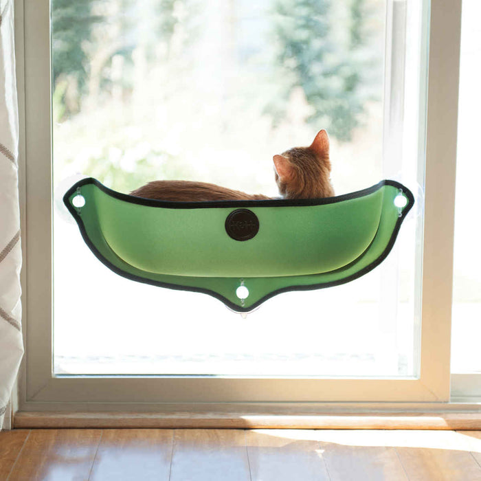 Photo of K&H Pet Products-K&H Pet Products EZ Mount Window Bed Kitty Sill-27 in x 11 in x 10.5 in-Green-from Pet Wish Pros