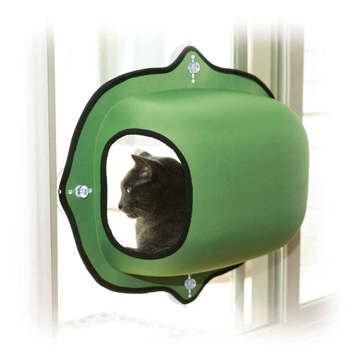 Photo of K&H Pet Products-K&H Pet Products EZ Mount Window Pod Kitty Sill-27 in x 20 in x 20 in-Green-from Pet Wish Pros