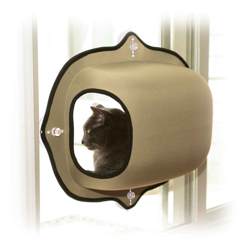 Photo of K&H Pet Products-K&H Pet Products EZ Mount Window Pod Kitty Sill-27 in x 20 in x 20 in-Tan-from Pet Wish Pros