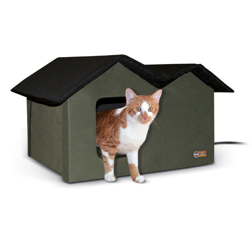 Photo of K&H Pet Products-K&H Pet Products Heated Outdoor Kitty House Extra Wide-from Pet Wish Pros