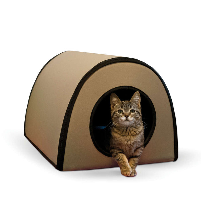 Photo of K&H Pet Products-K&H Pet Products Mod Thermo-Kitty Shelter-Tan-from Pet Wish Pros