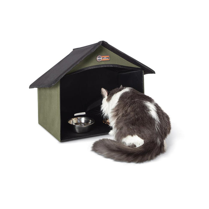 Photo of K&H Pet Products-K&H Pet Products Outdoor Kitty Dining Room-Green-from Pet Wish Pros