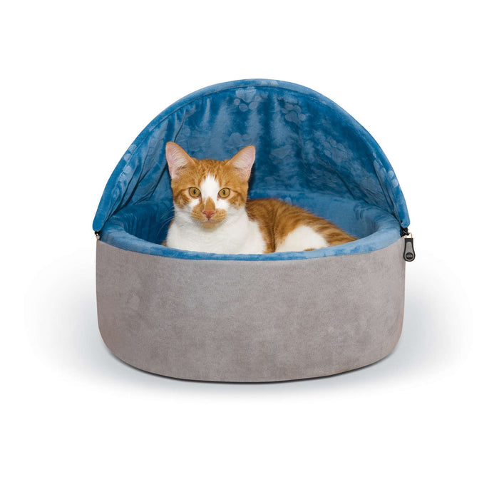 Photo of K&H Pet Products-K&H Pet Products Self-Warming Kitty Bed Hooded-Small-Blue/Gray-from Pet Wish Pros