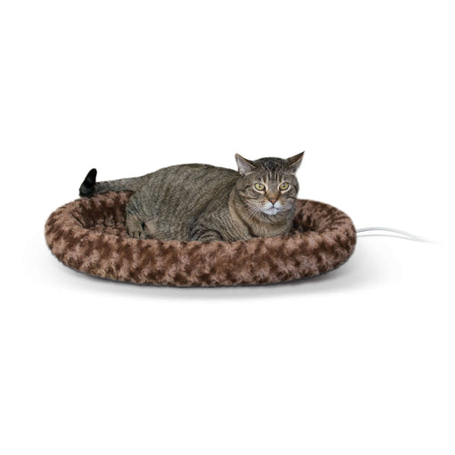 Photo of K&H Pet Products-K&H Pet Products Thermo-Kitty Fashion Splash Bed-16 in x 22 in x 2 in-Mocha-from Pet Wish Pros