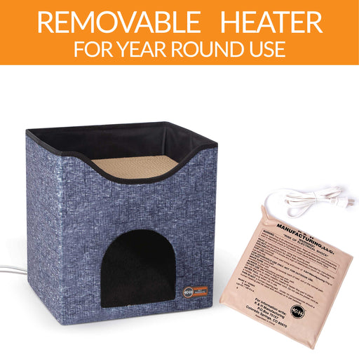 Photo of K&H Pet Products-K&H Pet Products Thermo-Kitty Playhouse-Navy Blue-from Pet Wish Pros