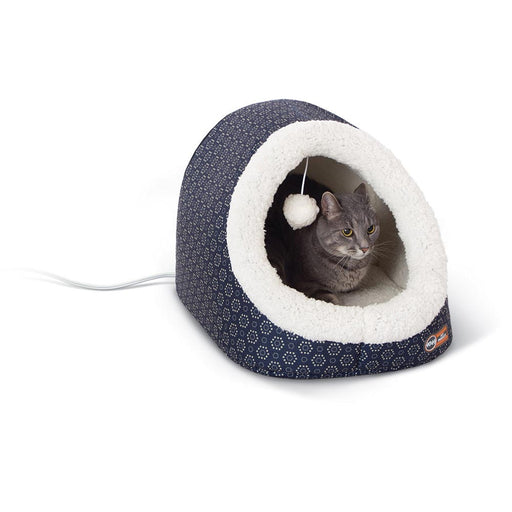 Photo of K&H Pet Products-K&H Pet Products Thermo-Pet Cave Heated-Navy-from Pet Wish Pros