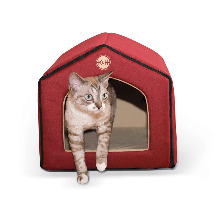 Photo of K&H Pet Products-K&H Pet Products Unheated Indoor Pet House-Red / Tan-from Pet Wish Pros