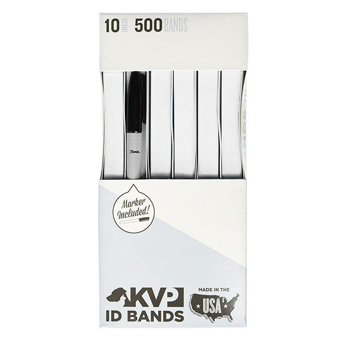 Photo of KVP International-KVP ID Bands-White-10 in-500 count-from Pet Wish Pros