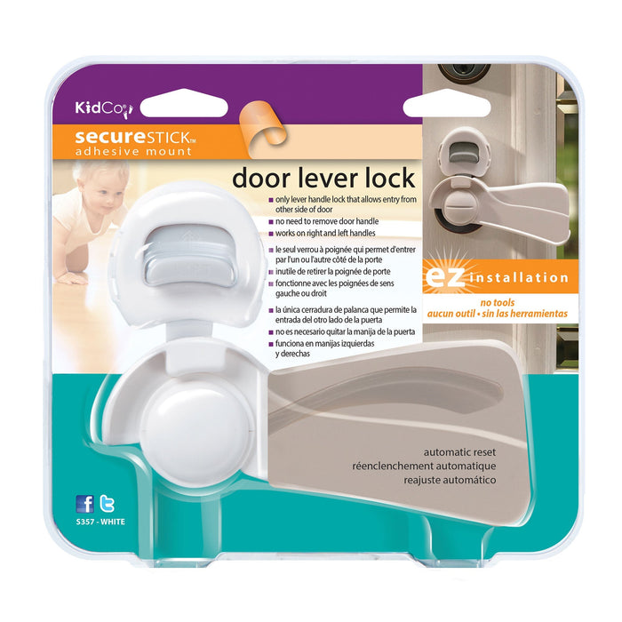 Photo of KidCo-KidCo Door Lever Lock-White-from Pet Wish Pros