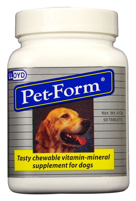 Photo of Lloyd-Pet-Form Chewable Vitamin-Mineral Tablets for Dogs-50 count-from Pet Wish Pros