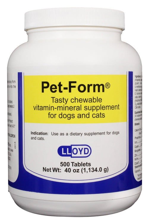 Photo of Lloyd-Pet-Form Chewable Vitamin-Mineral Tablets for Dogs-500 count-from Pet Wish Pros