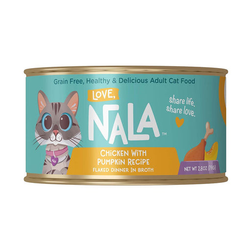 Photo of Love, Nala-Love, Nala Flaked Recipe in Broth Canned Cat Food-Chicken with Pumpkin-(2.8 oz) [12 count]-from Pet Wish Pros