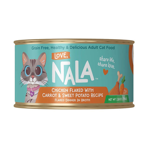 Photo of Love, Nala-Love, Nala Flaked Recipe in Broth Canned Cat Food-Chicken with Sweet Potato & Carrot-(2.8 oz) [12 count]-from Pet Wish Pros