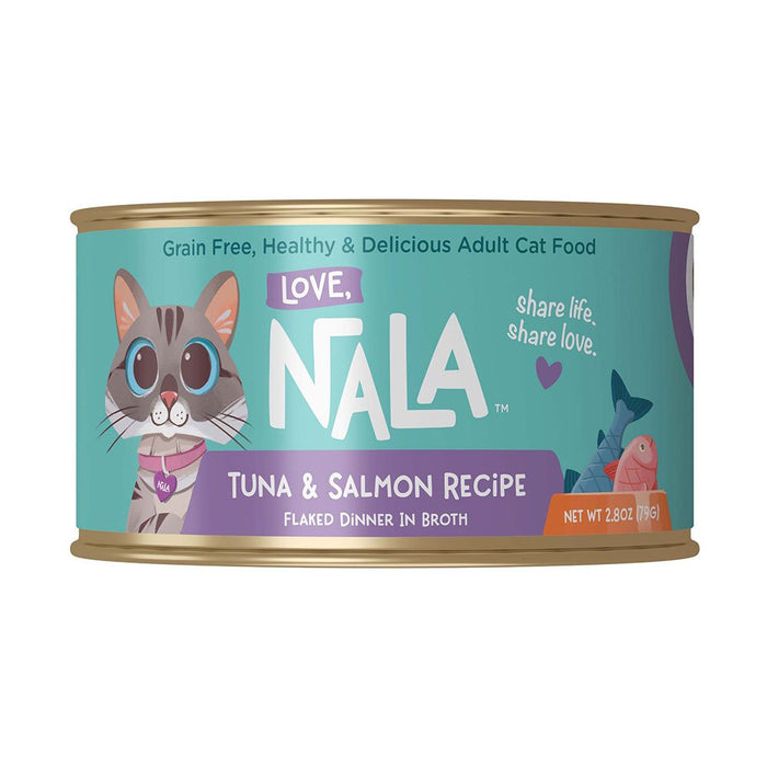 Photo of Love, Nala-Love, Nala Flaked Recipe in Broth Canned Cat Food-Tuna & Salmon-(2.8 oz) [12 count]-from Pet Wish Pros