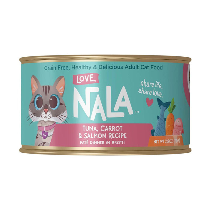 Photo of Love, Nala-Love, Nala Pate Recipe in Broth Canned Cat Food-Tuna & Salmon with Carrot-(2.8 oz) [12 count]-from Pet Wish Pros