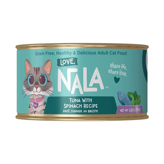 Photo of Love, Nala-Love, Nala Pate Recipe in Broth Canned Cat Food-Tuna with Spinach-(2.8 oz) [12 count]-from Pet Wish Pros